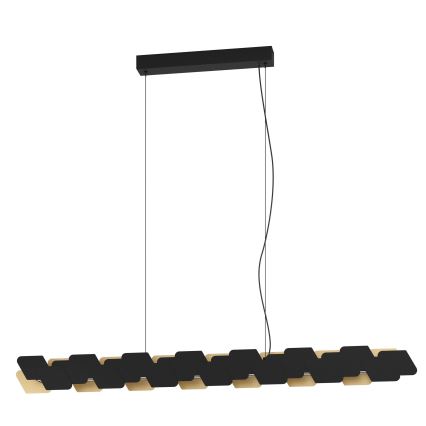 Eglo - LED Reguliuojamas pakabinamas sietynas LED/44W/230V 3000K juoda/auksas