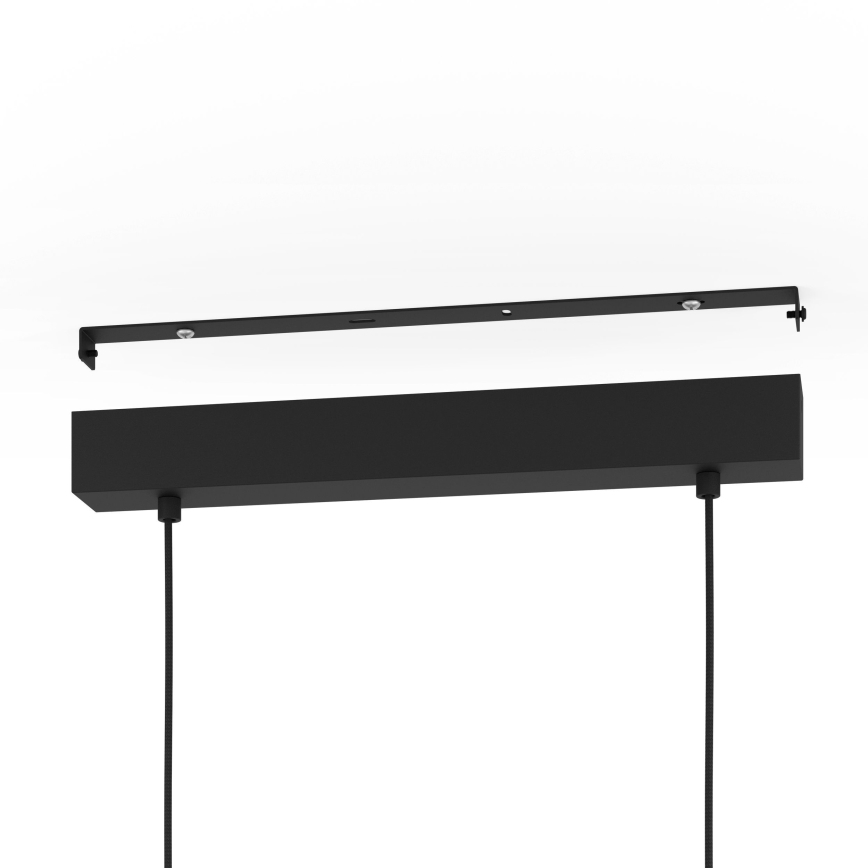 Eglo - Pakabinamas sietynas 3xE27/28W/230V juoda