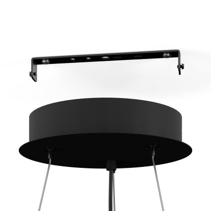 Eglo - LED Reguliuojamas pakabinamas sietynas 3xLED/8W/230V + 3xLED/8,5W 3000K juoda + nuotolinio valdymo pultas
