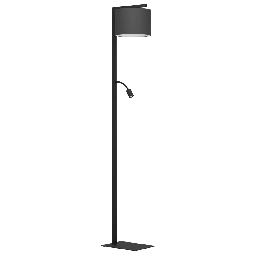 Eglo - LED toršeras 1xE27/40W/230V + LED/3,8W 3000K juoda