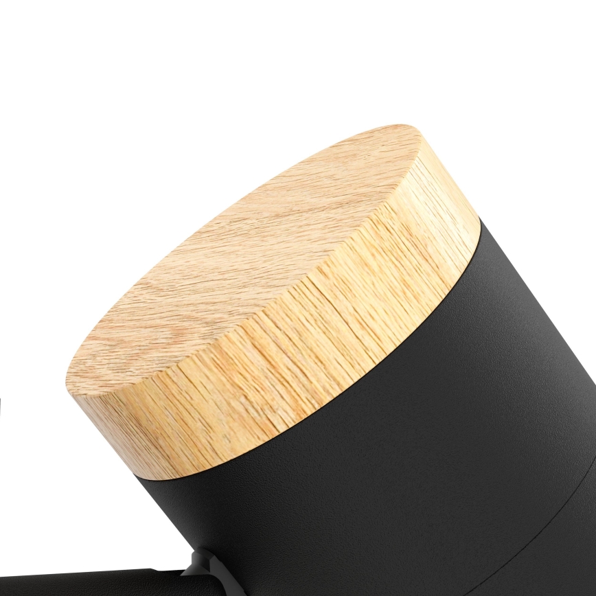 Eglo - LED stalinis šviestuvas 2xGU10/4,5W/230V 3000K juoda/ruda