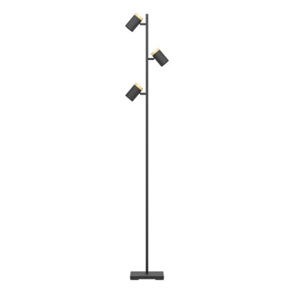 Eglo - LED toršeras 3xGU10/4,5W/230V 3000K juoda/ruda