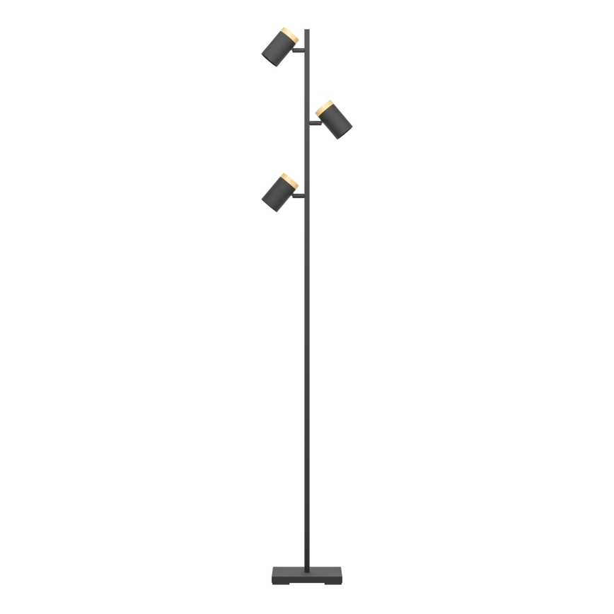 Eglo - LED toršeras 3xGU10/4,5W/230V 3000K juoda/ruda