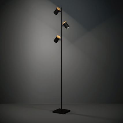 Eglo - LED toršeras 3xGU10/4,5W/230V 3000K juoda/ruda