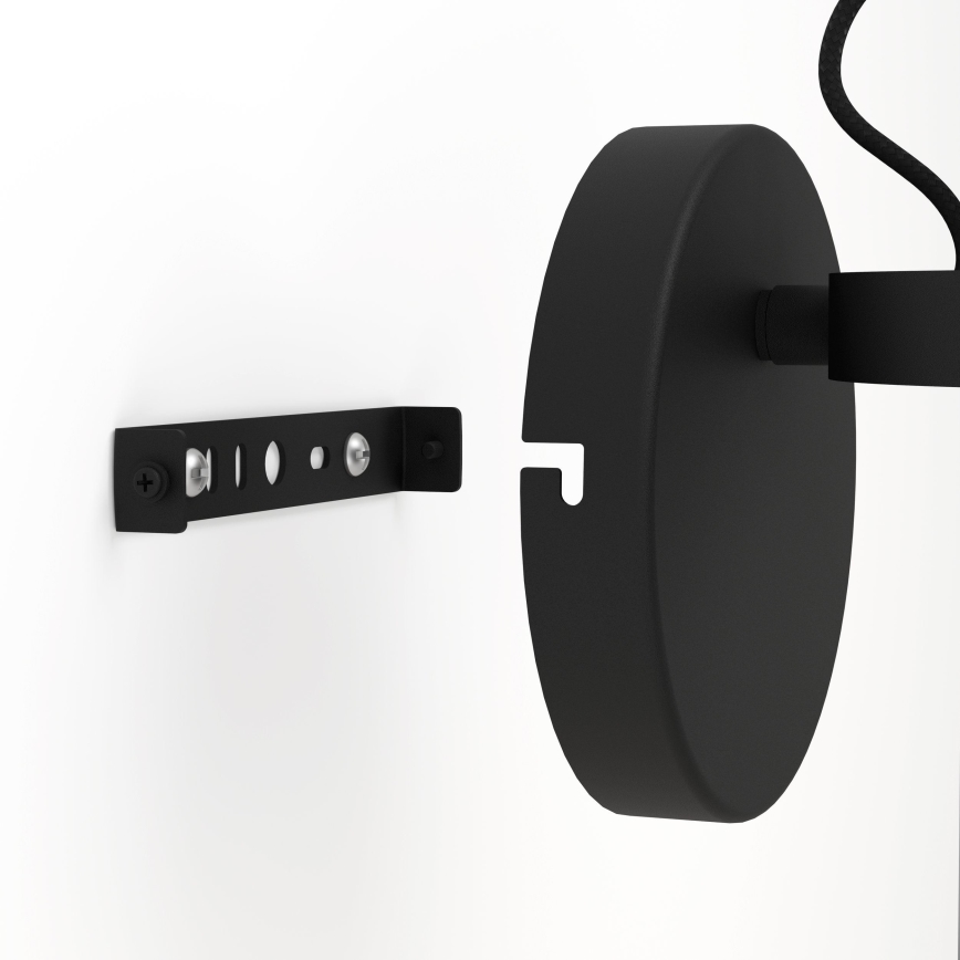 Eglo - Sieninis šviestuvas 1xE27/28W/230V juoda