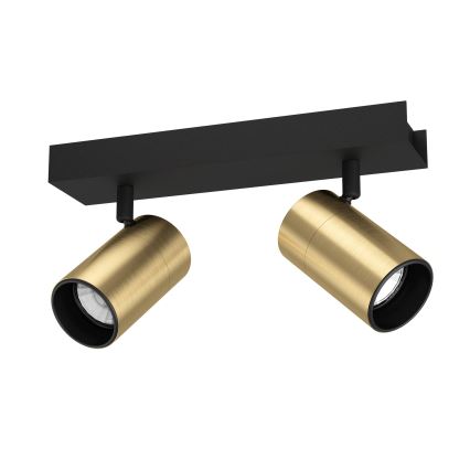 Eglo - LED akcentinis šviestuvas 2xGU10/4,5W/230V 3000K juoda/auksas