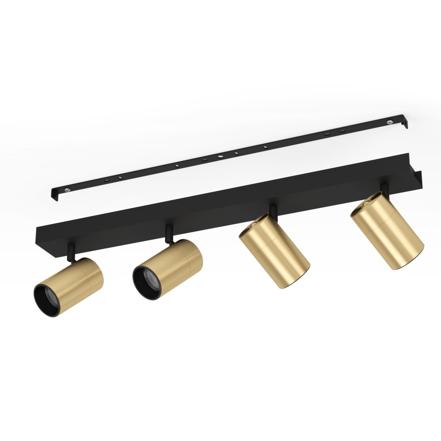 Eglo - LED akcentinis šviestuvas 4xGU10/4,5W/230V 3000K juoda/auksas