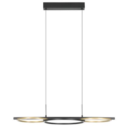 Eglo - LED Reguliuojamas pakabinamas sietynas 2xLED/12,5W/230V + LED/15,5W 3000K juoda