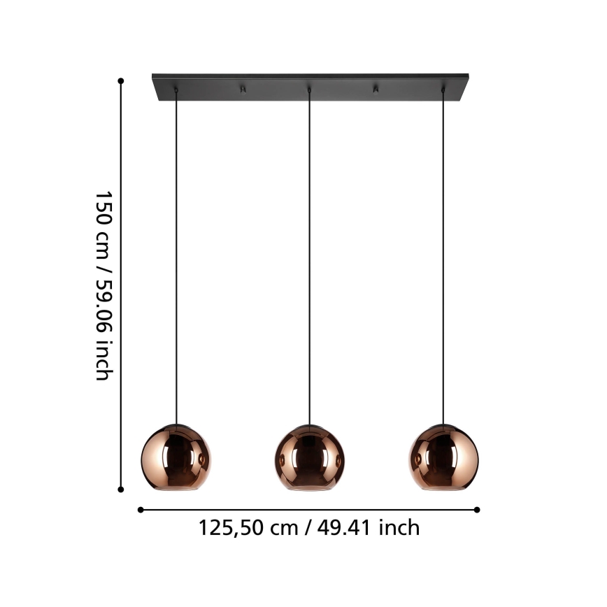 Eglo - Pakabinamas sietynas 3xE27/40W/230V varis