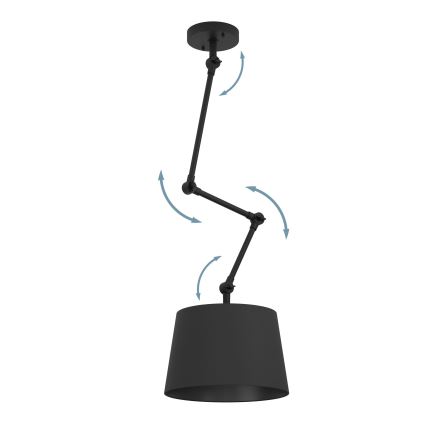 Eglo - Sietynas ant stulpo 1xE27/40W/230V juoda