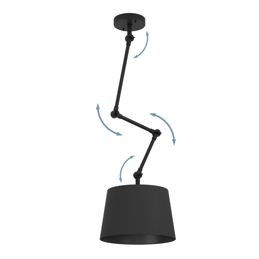 Eglo - Sietynas ant stulpo 1xE27/40W/230V juoda