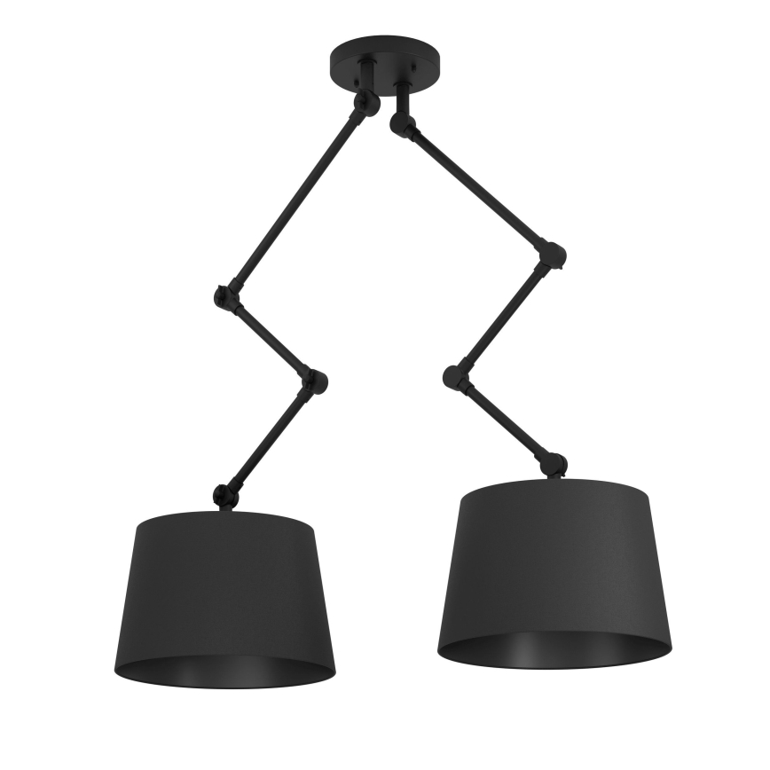 Eglo - Sietynas ant stulpo 2xE27/40W/230V juoda