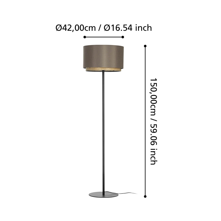 Eglo - Toršeras 1xE27/40W/230V ruda