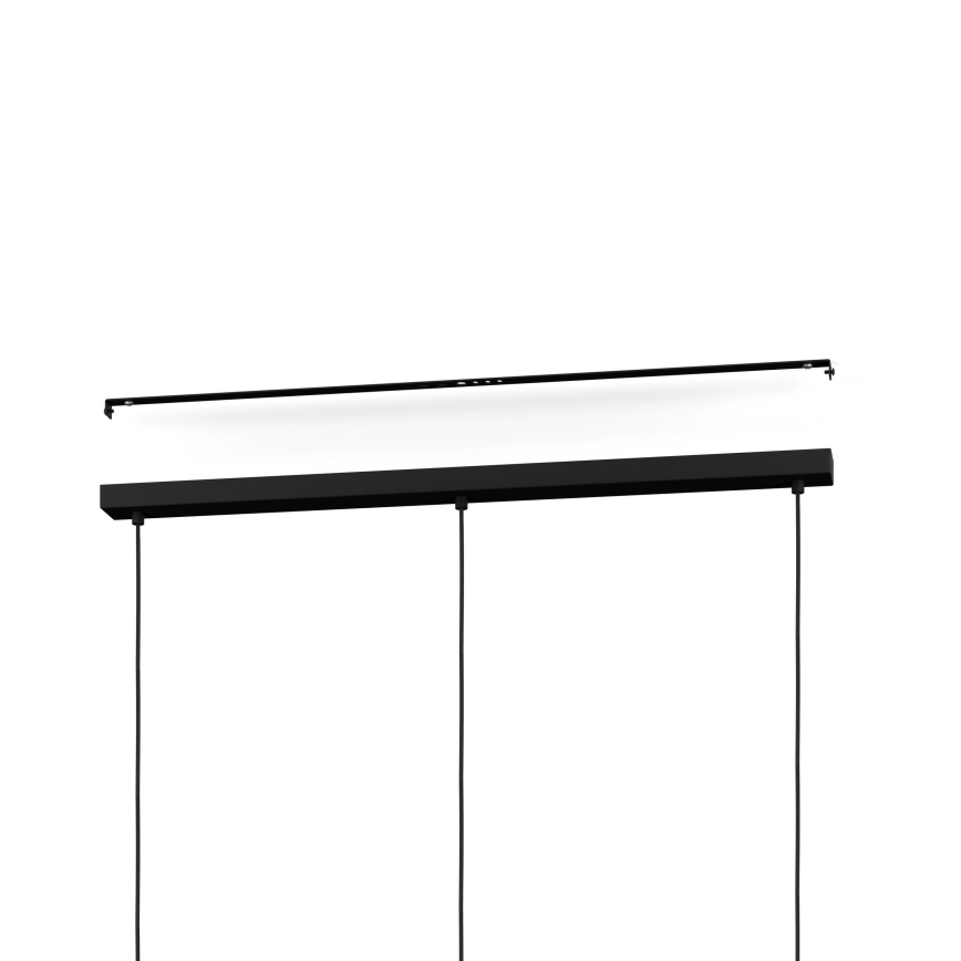 Eglo - Pakabinamas sietynas 3xE27/40W/230V juoda