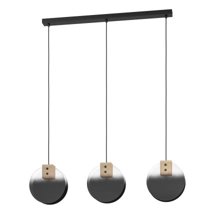 Eglo - Pakabinamas sietynas 3xE27/40W/230V dūminis