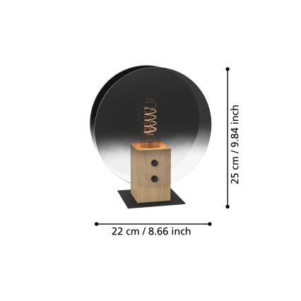 Eglo - Pakabinamas sietynas 1xE27/40W/230V dūminis