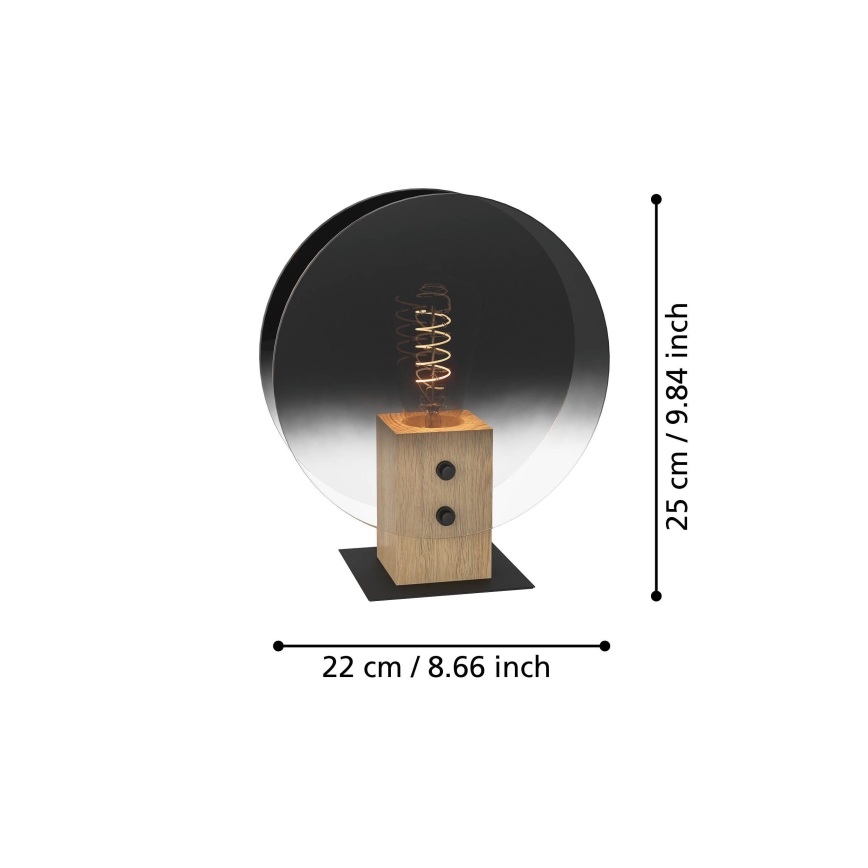 Eglo - Pakabinamas sietynas 1xE27/40W/230V dūminis