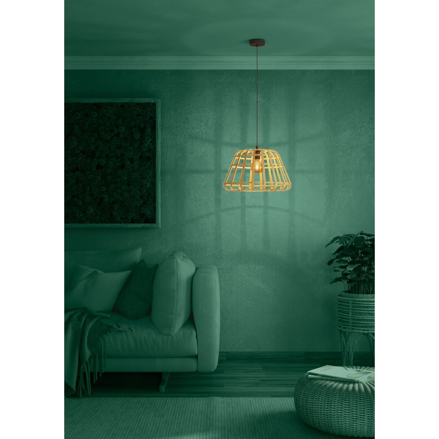 Eglo - Pakabinamas sietynas 1xE27/40W/230V diametras 50 cm bambukas