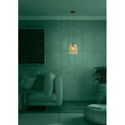 Eglo - Pakabinamas sietynas 1xE27/40W/230V diametras 24 cm bambukas