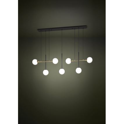 Eglo - Pakabinamas sietynas 7xE14/40W/230V auksas/juoda