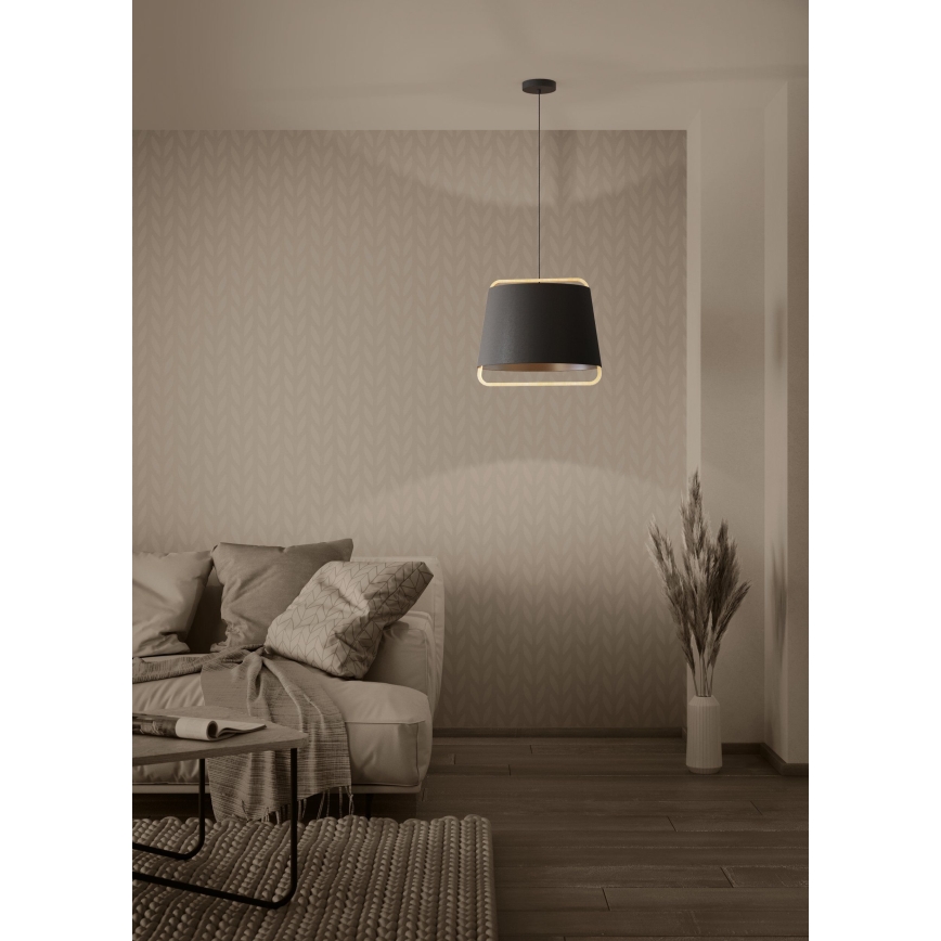 Eglo - Pakabinamas sietynas 1xE27/40W/230V juoda