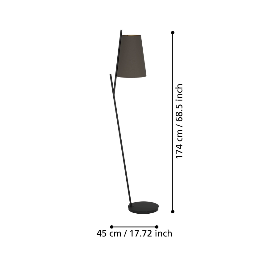 Eglo - Toršeras 1xE27/40W/230V ruda