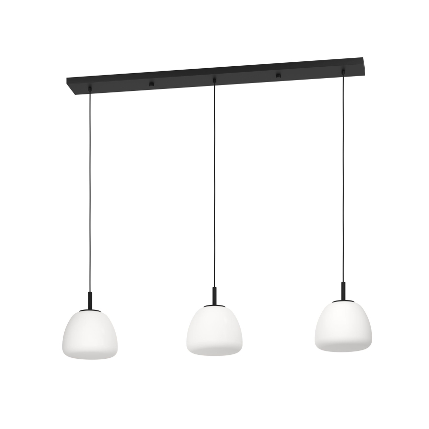 Eglo - Pakabinamas sietynas 3xE27/40W/230V juoda
