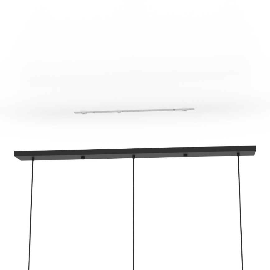 Eglo - Pakabinamas sietynas 3xE27/40W/230V juoda