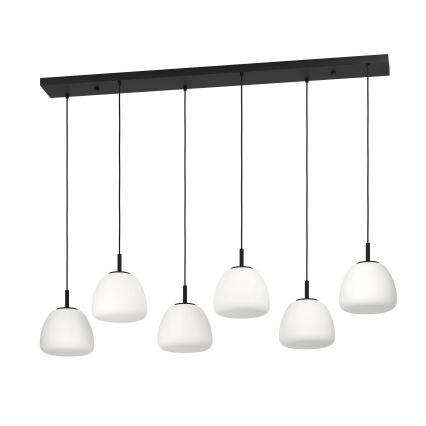 Eglo - Pakabinamas sietynas 6xE27/40W/230V juoda