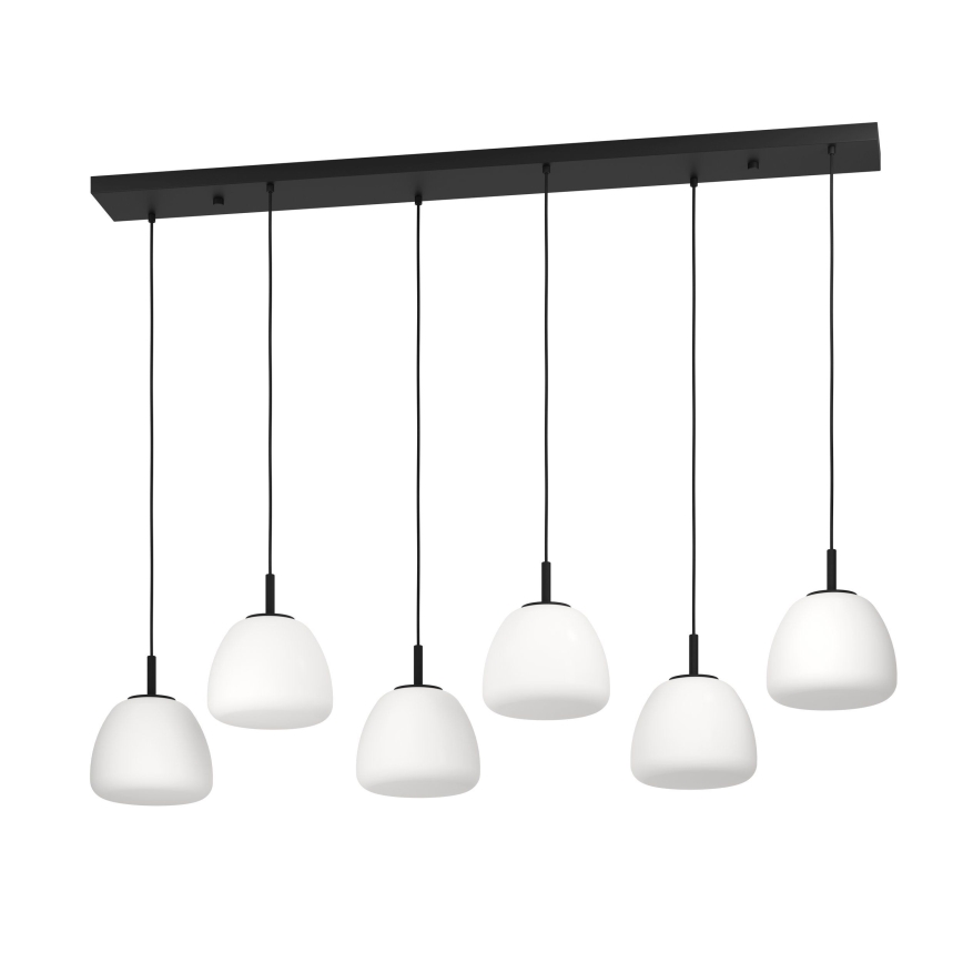 Eglo - Pakabinamas sietynas 6xE27/40W/230V juoda