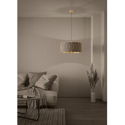 Eglo - Pakabinamas sietynas 1xE27/40W/230V auksas/ruda