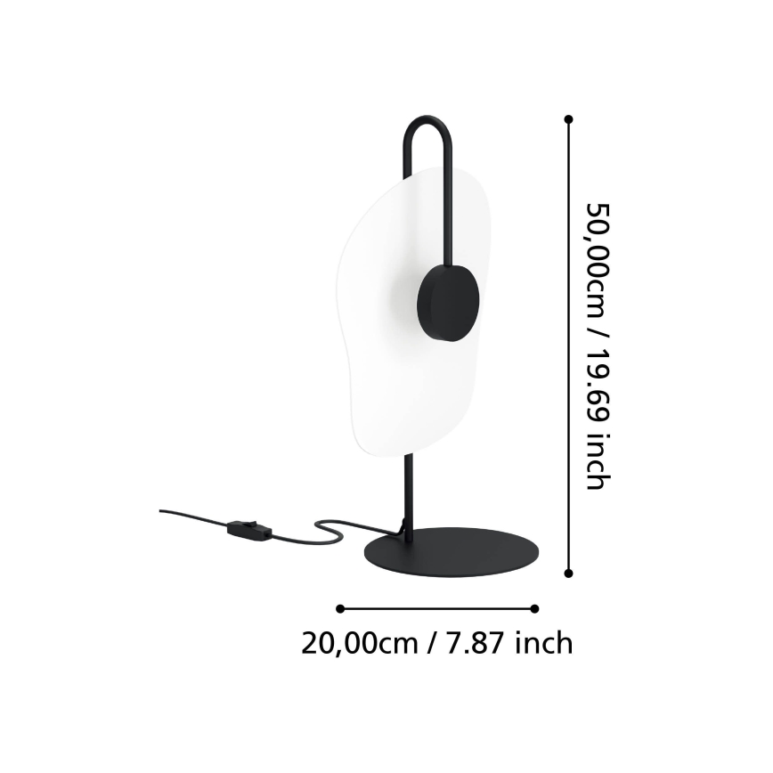 Eglo - LED stalinis šviestuvas LED/5,4W/230V 3000K juoda