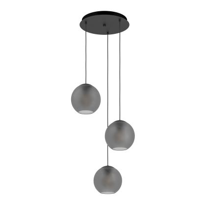 Eglo - Pakabinamas sietynas 3xE27/40W/230V dūminis