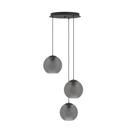 Eglo - Pakabinamas sietynas 3xE27/40W/230V dūminis