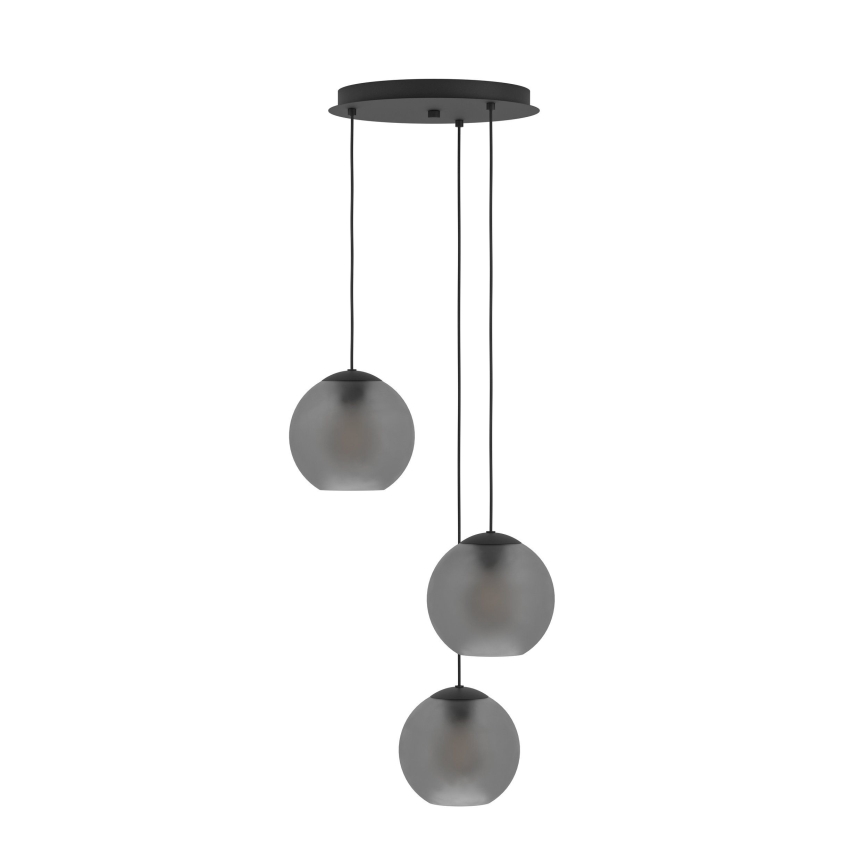 Eglo - Pakabinamas sietynas 3xE27/40W/230V dūminis