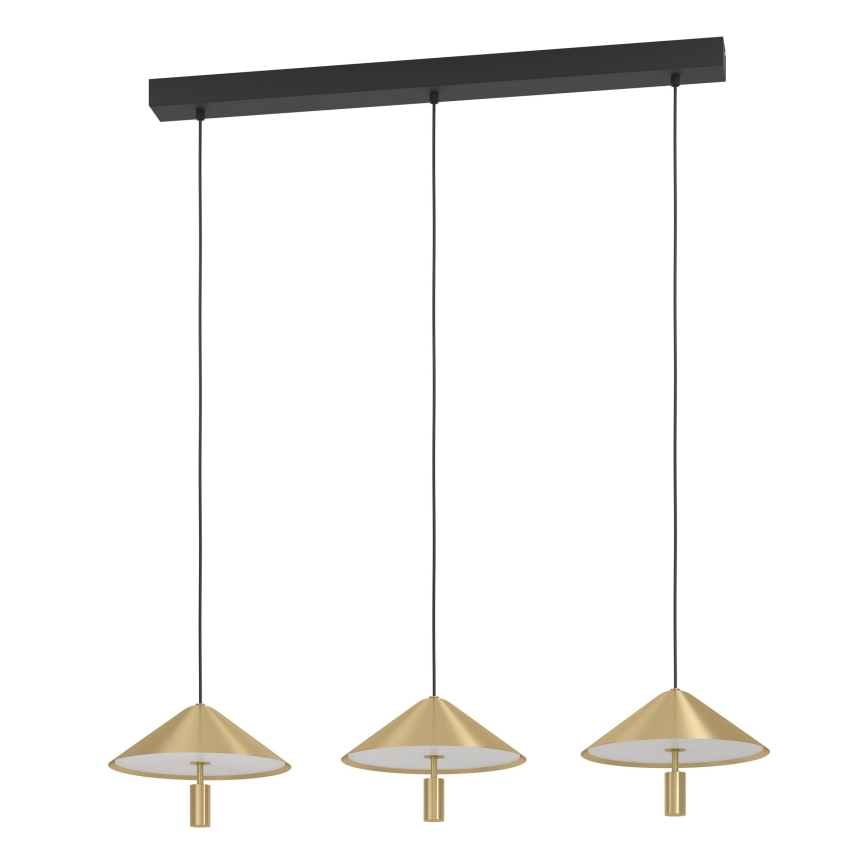 Eglo - LED Reguliuojamas pakabinamas sietynas 3xLED/12W/230V 3000K auksas
