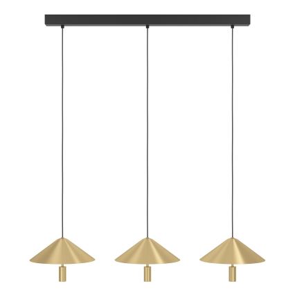 Eglo - LED Reguliuojamas pakabinamas sietynas 3xLED/12W/230V 3000K auksas