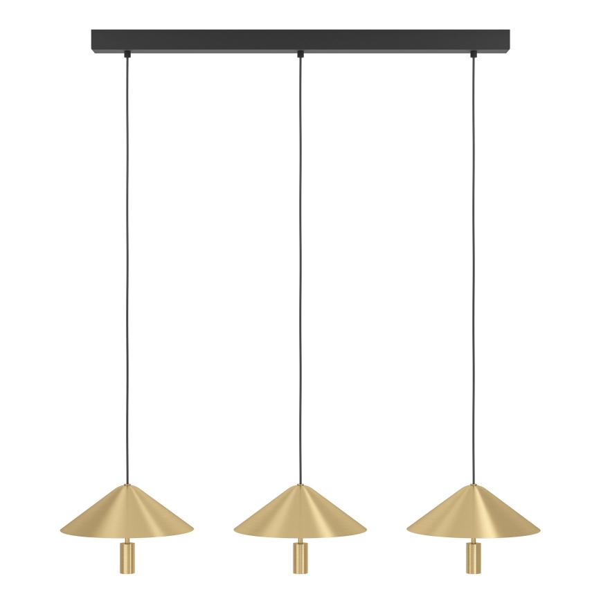 Eglo - LED Reguliuojamas pakabinamas sietynas 3xLED/12W/230V 3000K auksas