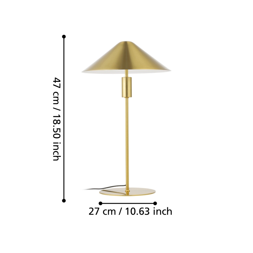 Eglo - LED pritemdomas stalinis šviestuvas LED/12W/230V 3000K auksas