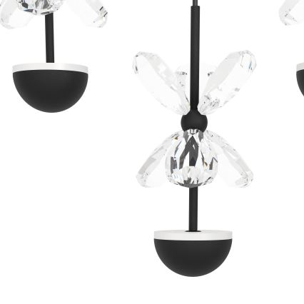Eglo - LED Pritemdomas lubinis šviestuvas LED/77,4W/230V 3000K juoda