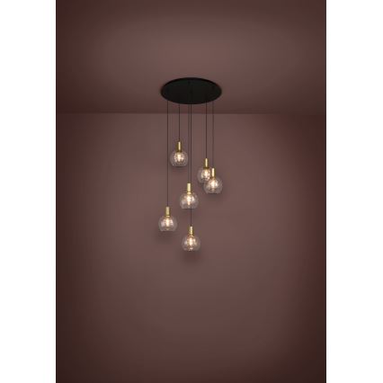 Eglo 390279 - LED Reguliuojamas pakabinamas sietynas 6xLED/5,4W/230V 3000K diametras 54 cm auksas