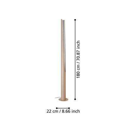 Eglo - LED toršeras 1xGU10/5,7W/230V smėlio spalva