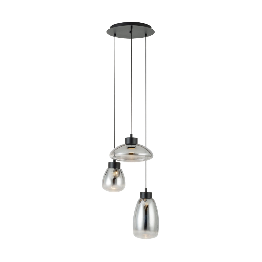 Eglo - LED Reguliuojamas pakabinamas sietynas 3xLED/5,4W/230V 2700K dūminis