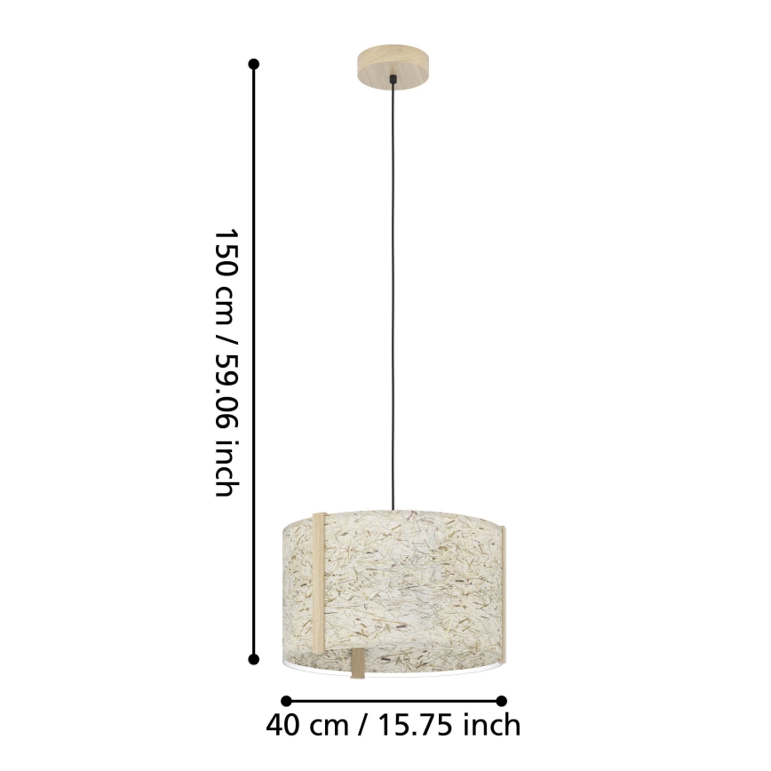 Eglo - Pakabinamas sietynas 1xE27/25W/230V smėlio spalva