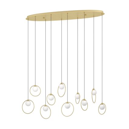 Eglo - LED Reguliuojamas pakabinamas sietynas 10xLED/3W/230V 3000K auksas