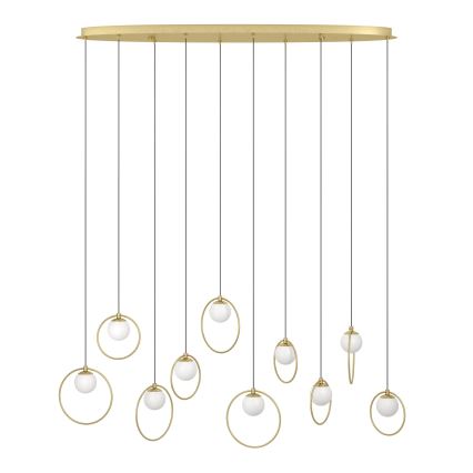 Eglo - LED Reguliuojamas pakabinamas sietynas 10xLED/3W/230V 3000K auksas