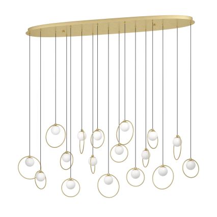 Eglo - LED Reguliuojamas pakabinamas sietynas 17xLED/3W/230V 3000K auksas