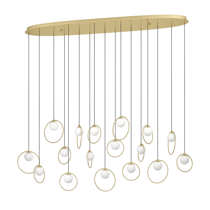 Eglo - LED Reguliuojamas pakabinamas sietynas 17xLED/3W/230V 3000K auksas