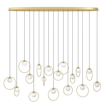 Eglo - LED Reguliuojamas pakabinamas sietynas 17xLED/3W/230V 3000K auksas