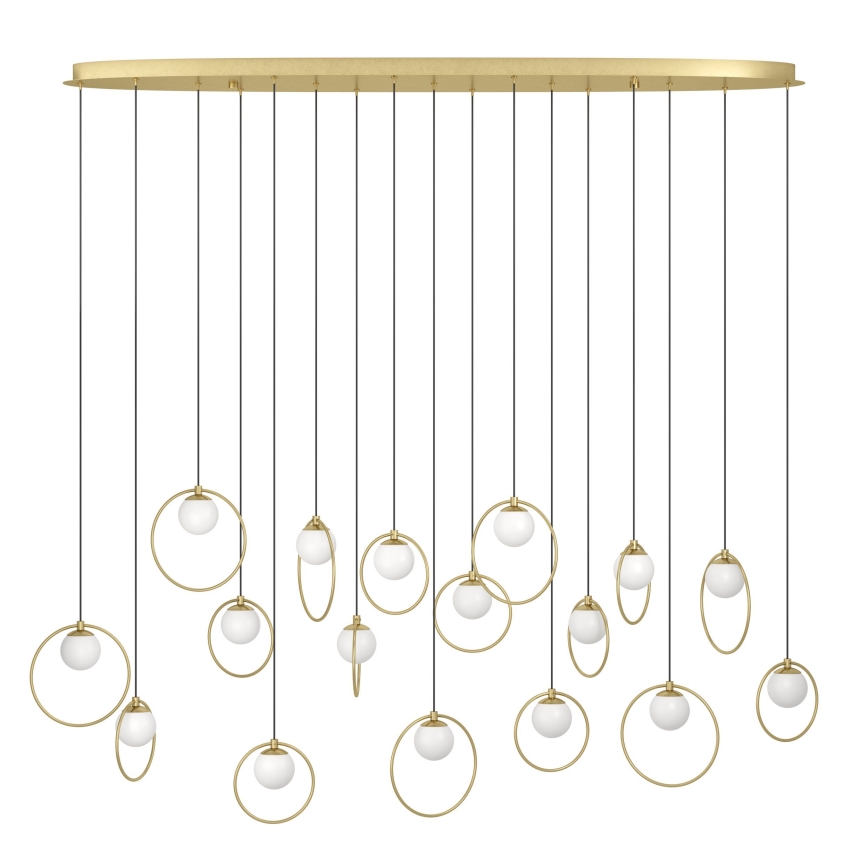 Eglo - LED Reguliuojamas pakabinamas sietynas 17xLED/3W/230V 3000K auksas